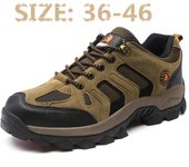 Hombres Mujeres Zapatos de senderismo Zapatillas de deporte al aire libre Botas de moda Zapatos de exterior antideslizantes impermeables de invierno 36 gris
