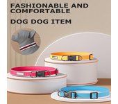 Collar de nailon reflectante para perros, antiroturas, suave y transpirable, para perros medianos y grandes, accesorios para perros. S azul marino