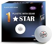 Pelota de entrenamiento Friendship 729 1 Star, 100 pelotas, pelota de tenis de mesa, pelota de práctica, pelota de plástico de 40 mm blanco