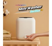 Mini lavadora portátil enchufable y recargable para uso inalámbrico, pequeña lavadora de ropa Plug in type