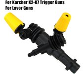 Apto para pistolas de gatillo Karcher Boquilla pulverizadora limpiadora Dirt Shock Boquilla turbo Boquilla giratoria de 360° con cardán de alta presión LAVOR series