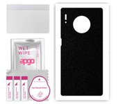 apgo Protective Skin Sticker for the back compatible with Huawei Mate 30 Pro 5G, Wrap Film, Foil, Vinyl - Pattern Matte Black
