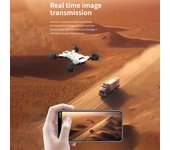 Mini Drone teledirigido con cámara dual 4K Quadcopter sin cabeza plegable con flujo óptico 1 Battery blanco