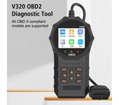 Lector de código OBD2 multifunción V320, pantalla digital, código de falla universal, comprobador de batería del motor, herramientas de diagnóstico del automóvil, escáner OBD 2 negro