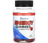 Absolute Nutrition, energy gummies, raspberry, 60 gummies