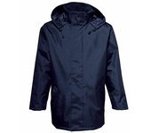 2786 Parka lisa para hombre (resistente al agua y al viento) L negro