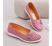 Zapatos de tela antiguos de Beijing, zapatos de tacón bajo transpirables para mediana edad y ancianos, zapatos antideslizantes para mujer, señora mayor, perezosa, informal, de corte bajo, para mamá 34 rojo