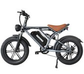 Bicicleta de montaña eléctrica DEEPOWER S7 de 20 pulgadas, 2000 W, 48 V, 35 AH gris