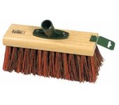 Hill Brush Cabezal de escoba de jardín rígido Trade 25.4cm beige/rojo
