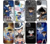 Funda negra B-43 Detective Conan para Samsung S24 S23 S22 S21 S20 FE S10 Lite Ultra S7 S8 S9 Plus A05S A11 A12 A13 A15 A22 A24 A25 A32 A52 A71 5G Samsung A24 4G camello