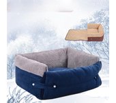 Nuevo sofá cama para mascotas Flip Nest, cojín para gatos, colchón Flip pequeño y mediano, cálido para otoño e invierno. M  87*56*19cm