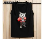 Camiseta holgada sin mangas para hombre, camiseta interior transpirable con hombros anchos, camiseta holgada juvenil, tendencia XXXL rojo