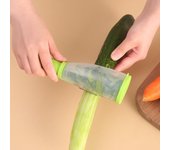 Cuchillo raspador multifuncional con almacenamiento, cuchillo para pelar con cilindro de almacenamiento, pelador, pelador de productos de manzana, cuchillo para pelar doméstico verde