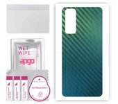 apgo Protective Skin Sticker for the back compatible with Vivo Y72, Wrap Film, Foil, Vinyl - Pattern Carbon Chameleon CAKA1