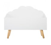 Baúl de juguetes de madera Atmosphera  Nube  - Blanco