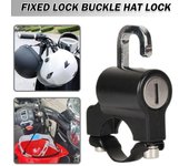 1 Uds. Cerradura para casco de seguridad, candado Universal con batería para coche y motocicleta, candados de gancho fijo, mango antirrobo negro