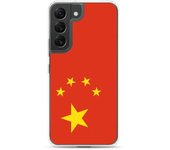 Coque Téléphone - Samsung - Galaxy S22 Plus - Drapeau Chine - Souple - Multicolore
