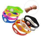 Pulsera de equilibrio de energía de silicona Pulsera de energía de silicona Pulsera de silicona deportiva Muñeca color rosa
