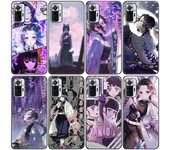 Funda de silicona para teléfono Anime Demon Slayer Kanao Shinobu sama para Xiaomi Redmi Note 11 10 9 8 Pro 11T 10T 10S 9S 8T 9 9A 9C 9T Negro Redmi 9