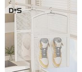 Bolsa para lavar zapatos, cierre de cremallera, diseño de malla de panal, tamaño universal, multifuncional, para lavar botas y zapatillas. 1pc