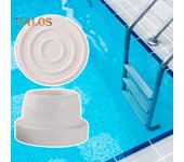 2 Piezas Tapón Protector para Escalera de Piscina Engrosado Antideslizante Fácil Instalación Remoción Topes para Escalera de Piscina Enterrada Tapones de Goma para Escalera de Piscina Interior 2pcs blanco