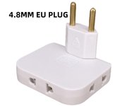 Adaptador de enchufe de la UE, adaptador de viaje plegable, convertidor de corriente, enchufe portátil, cargador ligero, toma de corriente eléctrica.
