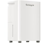 Deshumidificador Solayce con tanque de agua de 3,2 l, nivel de ruido de 35 dB y panel táctil inteligente 12L/24H 376 sq.ft blanco/negro