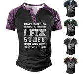 Camiseta para hombre Camisetas Texto gráfico Negro Verde militar Piscina Gris oscuro Impresión 3D Calle Casual Manga corta con botones Ropa estampada Básica L azul