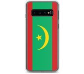 Coque Téléphone - Samsung - Galaxy S10 - Drapeau de la Mauritanie - Souple - Multicolore