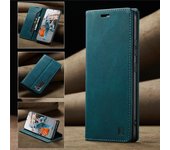 Funda magnética de cuero de lujo con tapa para Samsung Galaxy S24, S23, S22, S10, S9, S8 Plus, S21, S20 5G, con ranura para tarjetas y protección completa. S8 negro