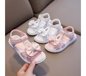 Sandalias para niñas Sandalias de princesa para niños de verano Sandalias para estudiantes Sandalias para niñas Zapatos para niños 23 color rosa