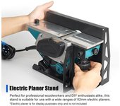 Placa de acero de 2mm, soporte de montaje abatible para cepilladora eléctrica, soportes para cepilladora eléctrica, estructura estable de Base varios colores