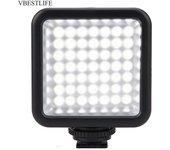 VBESTLIFE W49 Mini panel de luz LED de video portátil regulable para cámara, luz de relleno