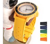 Correa de reloj de 20 mm y 22 mm para reloj deportivo de buceo Seiko Omega Seamaster 300 Longines FKM, correa de caucho fluorado para Blancpain X Swatch 22mm