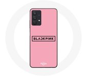 Funda para Samsung Galaxy A32 5G Blackpink K-pop Group Logo Fondo Rosa