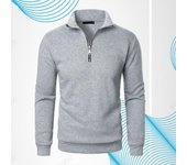 Sudadera con capucha y media cremallera para hombre, otoño e invierno, cuello alto, manga larga, raglán, ropa de calle cálida, abrigos de negocios, Yasheng S negro