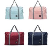 Bolsas de almacenamiento de equipaje plegables impermeables, maleta, bolsa de viaje, bolso, clasificación de ropa, bolsa de lona None rojo vino
