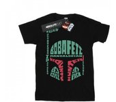 Star Wars Boys Boba Fett Text Head T-Shirt 9-11 Years negro