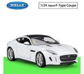 Modelo de coche de aleación Welly Jaguar F-Type Coupe a escala 1/24, vehículos de juguete de metal fundido a presión, modelo de coche, colección de alta simulación, regalos para niños 1/24-18x8x5cm naranja