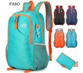 Mochilas de viaje plegables, bolsa de escalada impermeable al aire libre, mochila para montar, bolsa deportiva para hombre y mujer one size negro