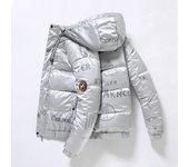 Nueva chaqueta de plumón para hombre, chaqueta informal de invierno cálida y gruesa con capucha y brillante 2XL negro