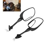 Espejo retrovisor lateral plegable para Honda CBR600RR, CBR600 F5I, CBR1000RR, CBR 1000 RR, CBR300R, CBR250R y CBR500R. negro