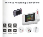 SYNCO G3 2.4G Micrófono inalámbrico Sistema de micrófono con receptor DualChannel + 2pcs transmisores Clipon blanco