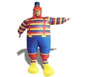 Disfraz inflable de payaso con sombrero