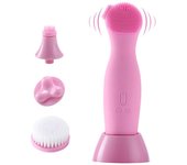 Limpiador facial automático multifuncional giratorio de silicona, herramienta eléctrica de limpieza profunda de poros.