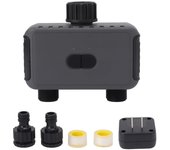 Temporizador de agua inteligente con 2 salidas, WiFi, control de manguera y modo de riego por aplicación.