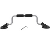Rodillo para kayak, rápido, fácil, inteligente, dos ángulos ajustables, soporte para canoa y kayak, potente soporte con ventosa plata