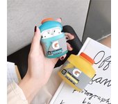 Estuche para auriculares con diseño creativo de bebidas azucaradas y bocadillos en 3D para AirPods Pro 1 2 3, funda de silicona con dibujos animados para AirPods 3 2 1 Pro For Airpods 1 or 2 amarillo