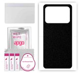 apgo Protective Skin Sticker for the back compatible with Xiaomi Mi  11 Ultra, Wrap Film, Foil, Vinyl - Pattern Matte Black