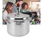 Olla a presión de acero inoxidable 304, olla a presión a prueba de explosiones espesada para el hogar de 6 litros, utensilios de cocina para guisar de tres niveles y que ahorran energía One Size plata